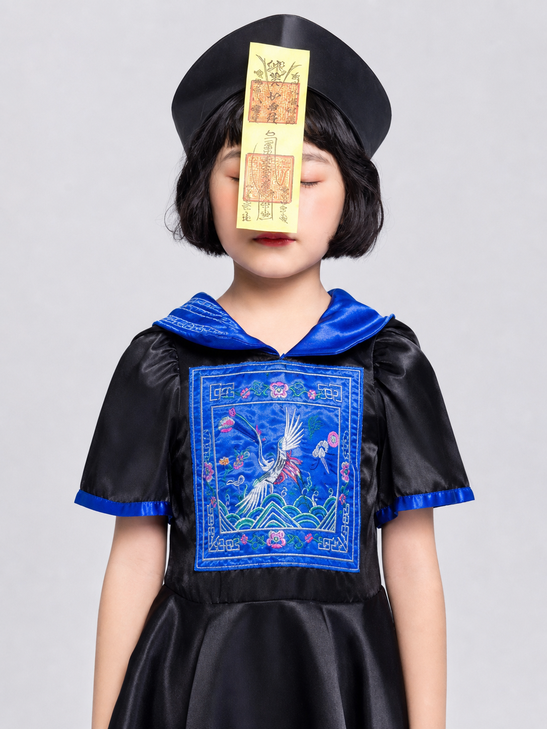 Historical Character Cosplay Costume, Black and Blue