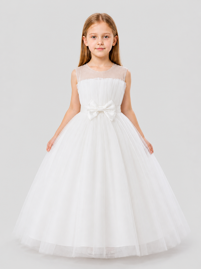 Girls' Princess Dress, Long and Full, with Bow Costume Dresses detail 3