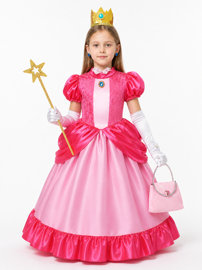 Princess Costume with Crown and Magic Wand Costume Headwear detail 3