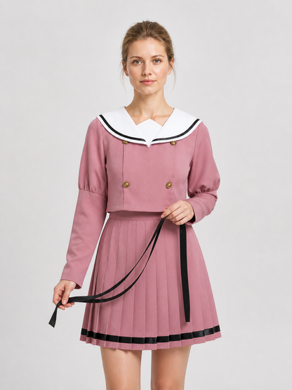 Waguri Kaoruko Cosplay Costume, School Uniform, Sailor Uniform Costumes detail 3