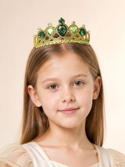 Green Crown-Shaped Halloween Costume Headband Costume Headwear detail 2