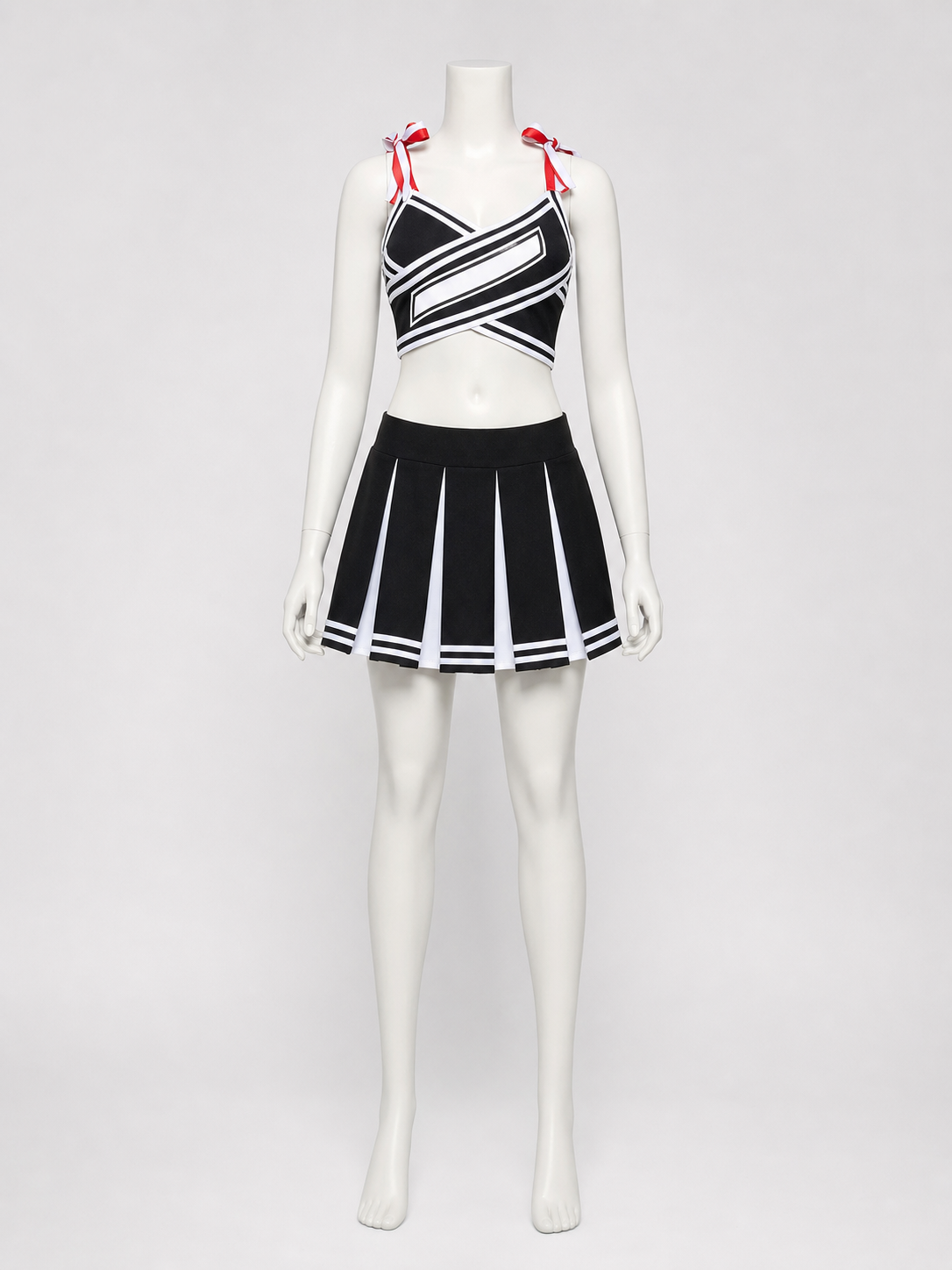 Performance costume: top and pleated skirt