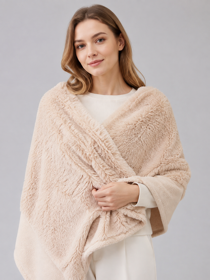 Long-Pile Pet Blanket, Beige Wearable Blankets detail 2
