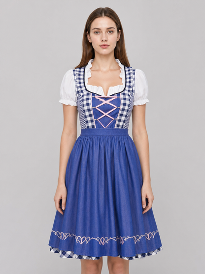 Bavarian Dirndl Dress for Oktoberfest and Festivals