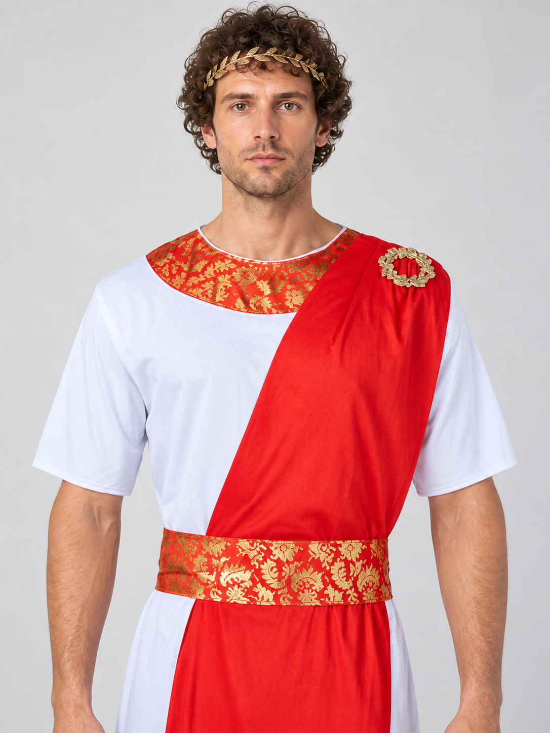 Long Costume with Red Insert and Short Sleeves Costumes detail 2