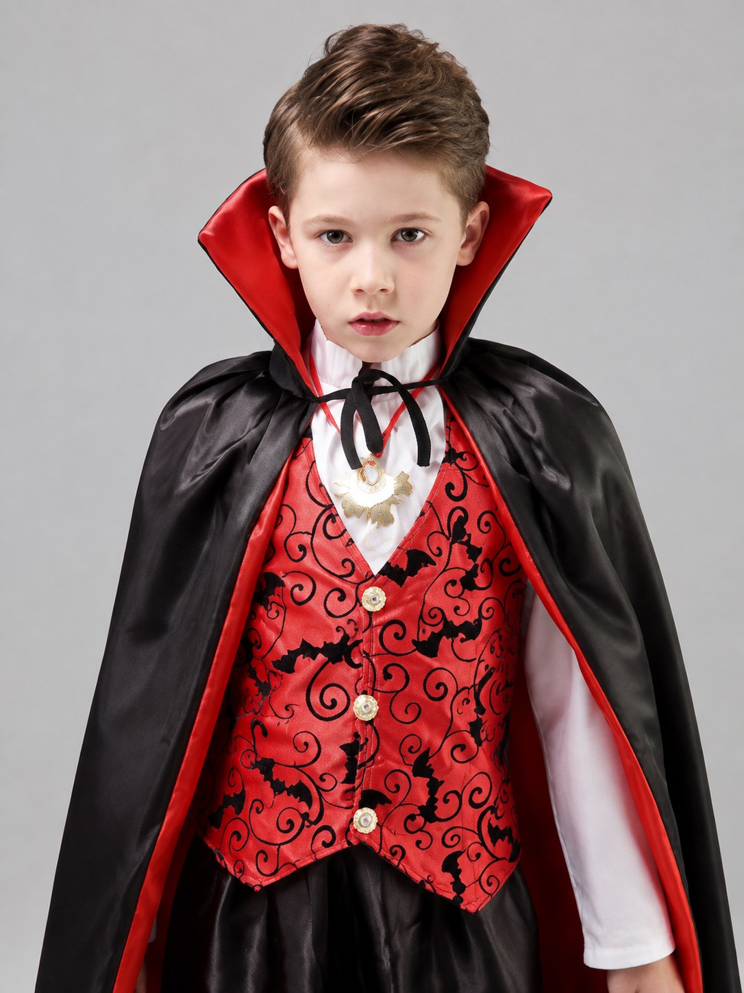 Children's Vampire Costume with Cape Costume Capes detail 2