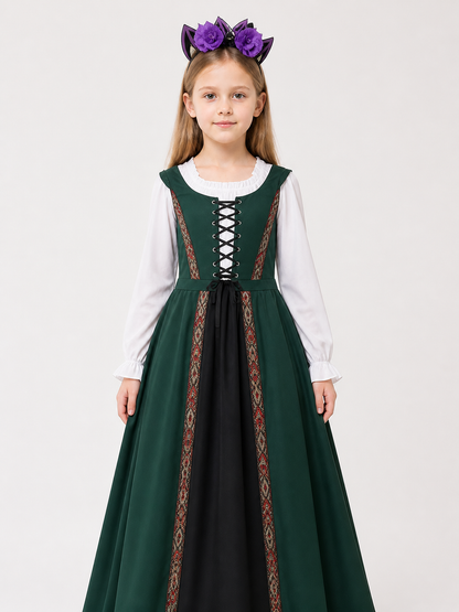 Vintage Halloween Dress with Lace Collar Costume Dresses detail 3