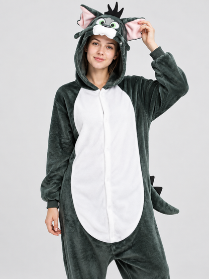 Dragon Hooded Kigurumi Pajama with Muzzle Hood