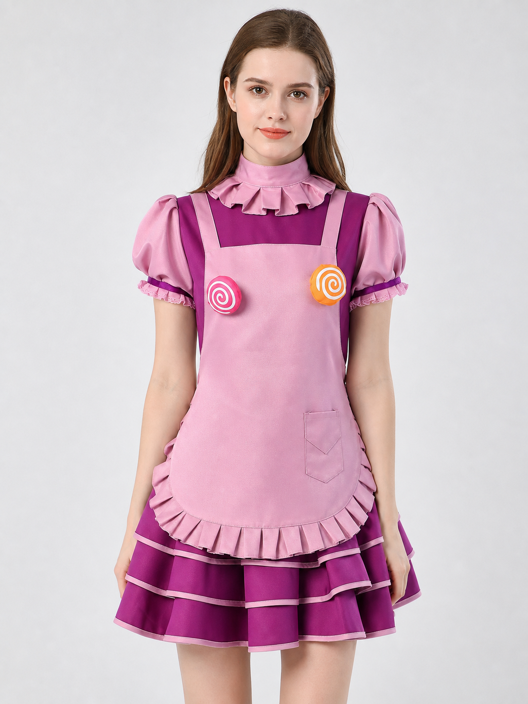 Candy-Style Stage Dress with Ruffles