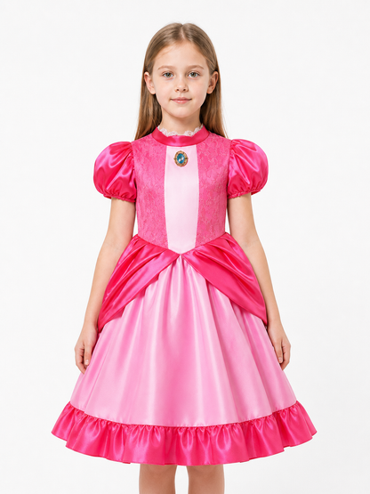 Princess Dress with a Full Skirt and Short Sleeves Costume Dresses detail 3