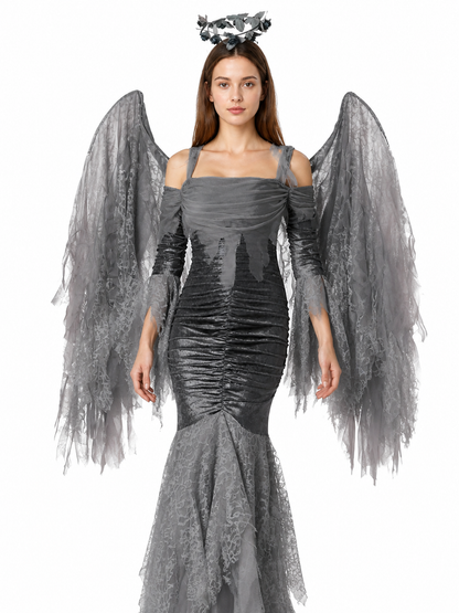 Fantasy Character Costume with Wings, Dress Costume Dresses detail 3