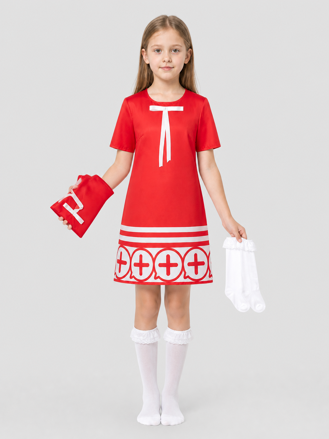 Spy x Family Cosplay Costume: Red A-Line Dress Costume Dresses detail 3