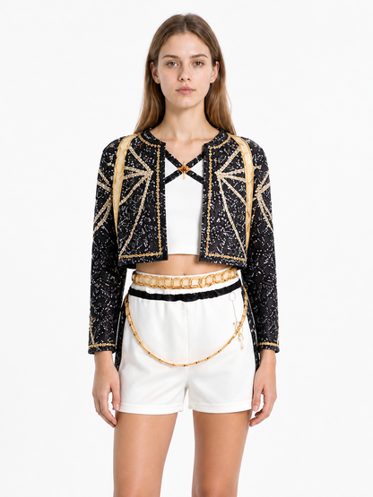 Children’s Sequined Costume: Top, Jacket, and Shorts product detail 2