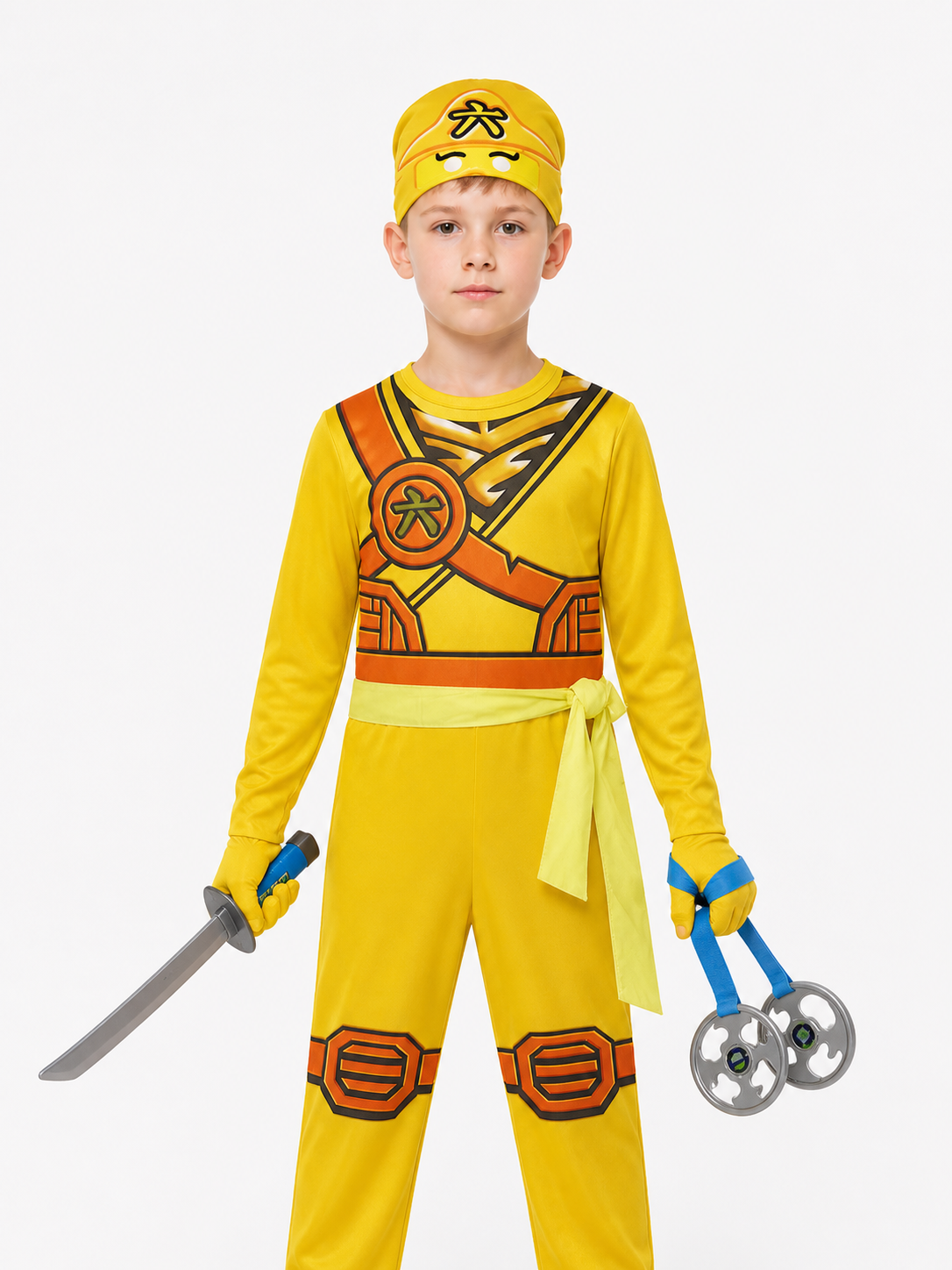 Ninja Costume Jumpsuit with Mask and Gloves Costume Masks detail 3