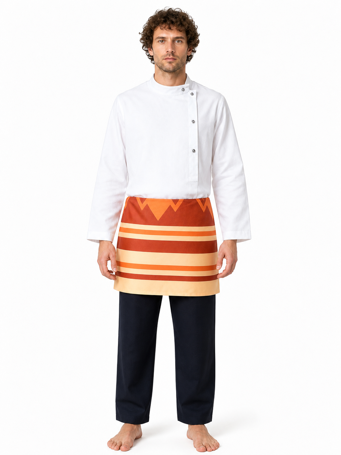 Camilo Striped Carnival Costume with High Collar Costumes detail 3