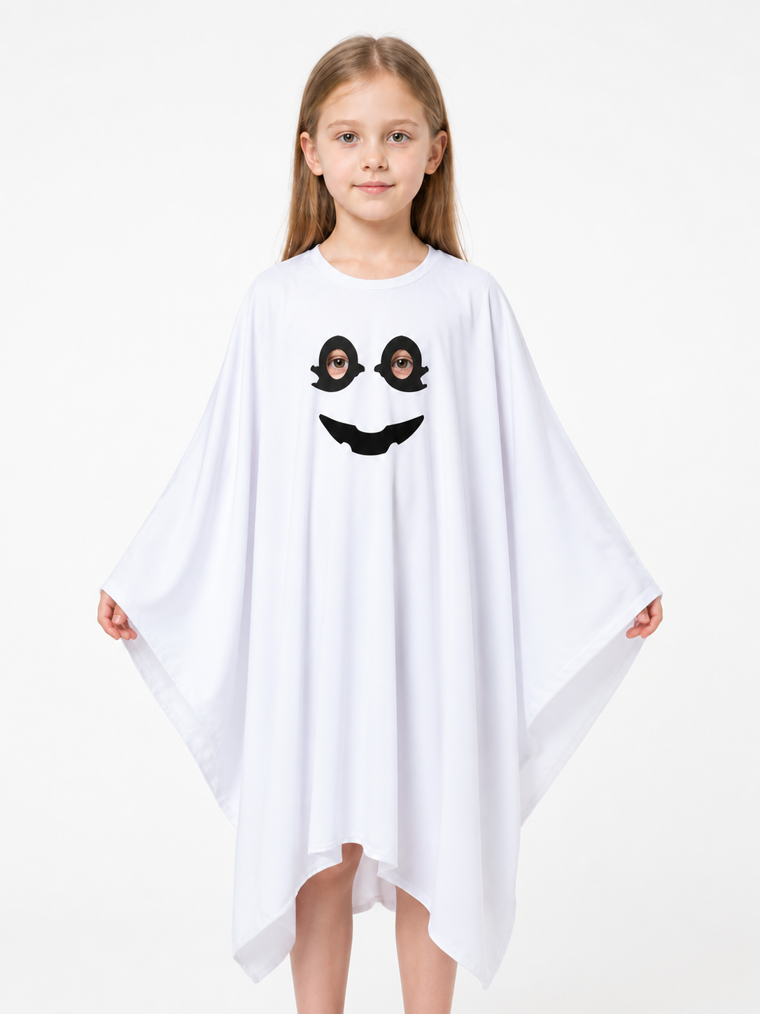 Halloween Ghost Costume with Black Face Costumes detail 3