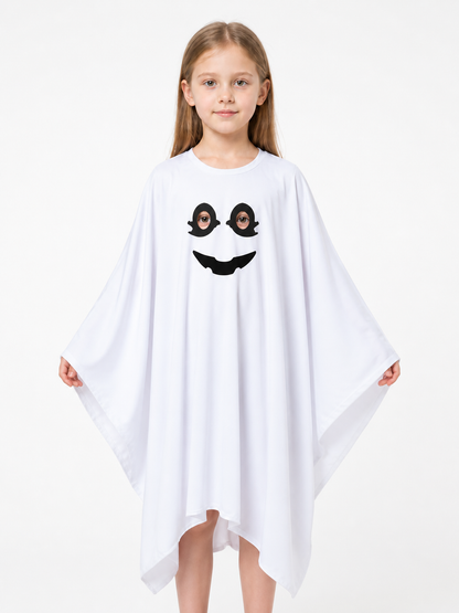 Halloween Ghost Costume with Black Face Costumes detail 3