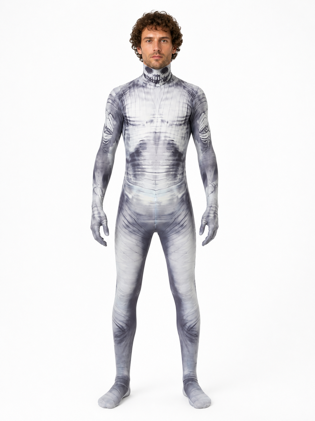 One-Piece Skeleton Costume with Long Sleeves Costumes detail 3