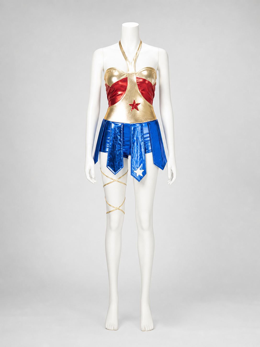 Wonder Woman-Style Superhero Costume for Cosplay
