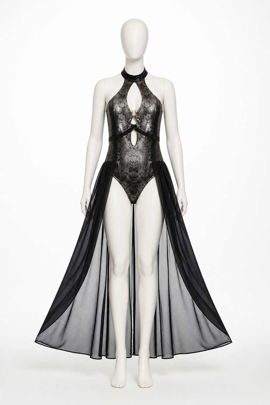 Medusa Costume with Snake Pattern and Cutouts Costumes detail 3