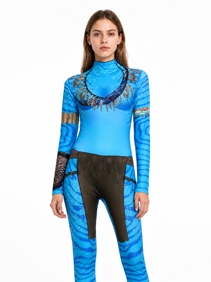Avatar Jumpsuit Costume with High Collar Costumes detail 3
