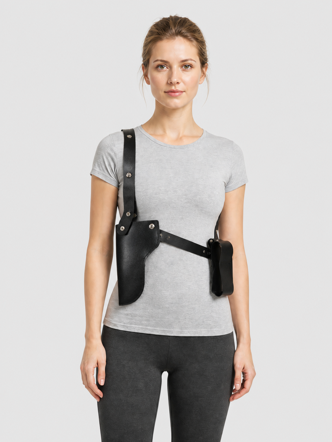 Double Holster with Shoulder Straps for Cosplay Costumes detail 3