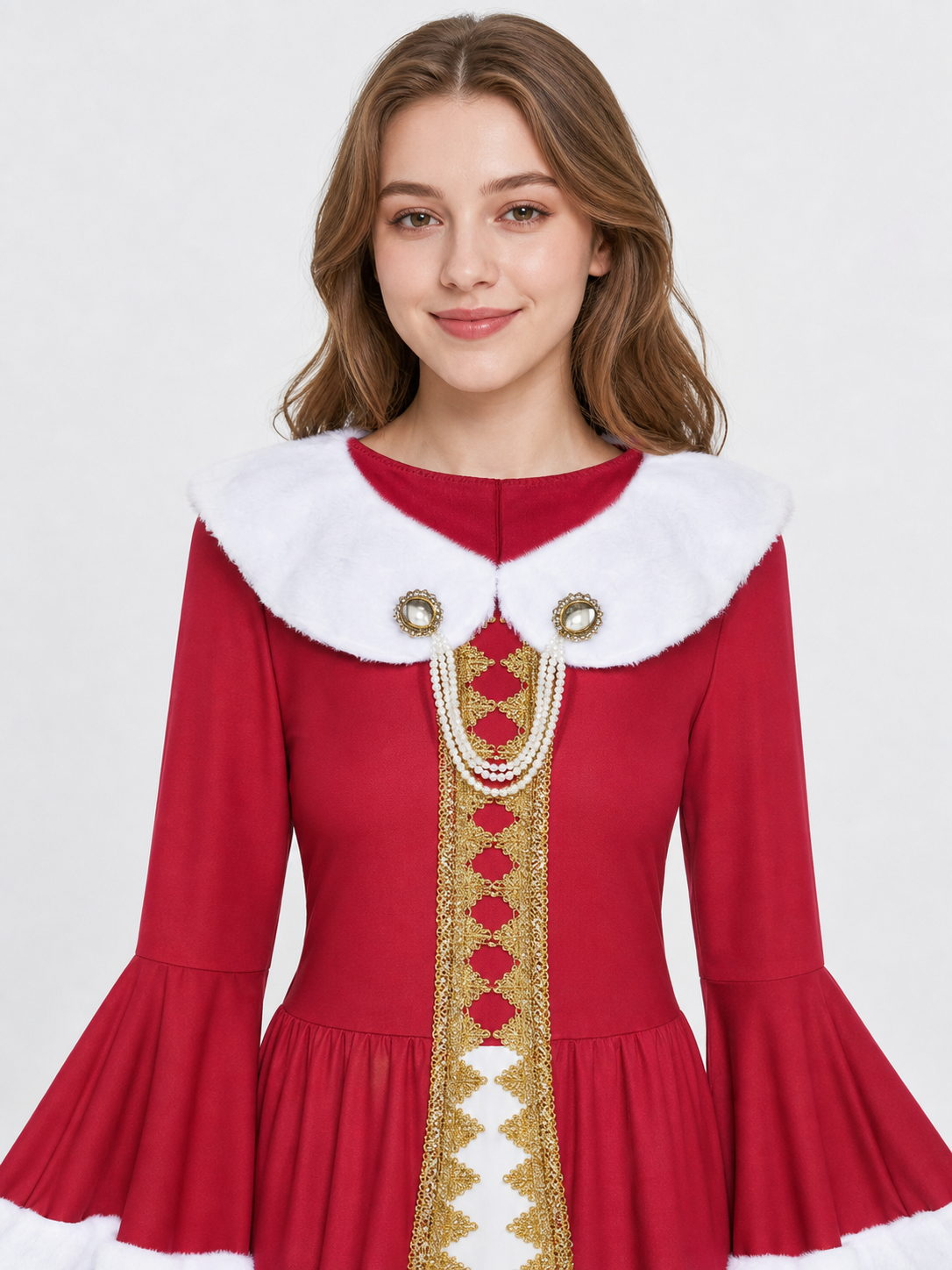 Carnival Costume with Crown and Arm Guards