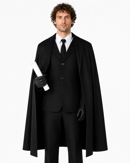 Dazai Cosplay Costume, Black Long Coat with Vest Costumes detail 3