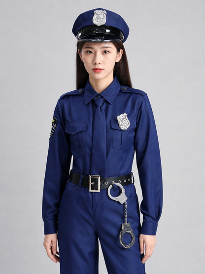 Children's Police Officer Costume for Performances and Cosplay Costumes detail 3