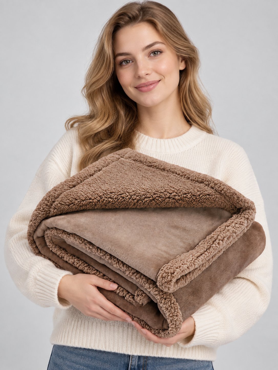 Reversible Pet Blanket with Edging Wearable Blankets detail 2