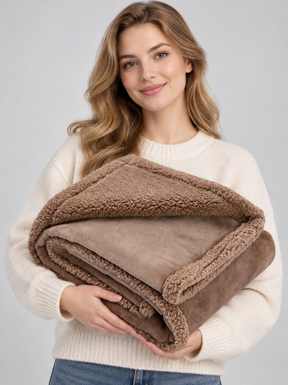 Reversible Pet Blanket with Edging Wearable Blankets detail 2