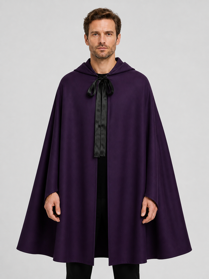 Medieval Dark Death Cloak with Hood for Cosplay Costume Capes detail 3