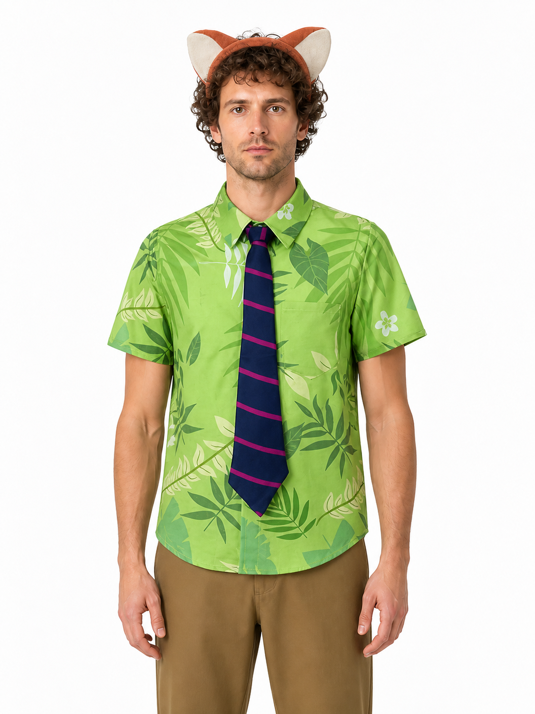 Nick the Fox Cosplay Costume: Shirt, Pants, and Tie
