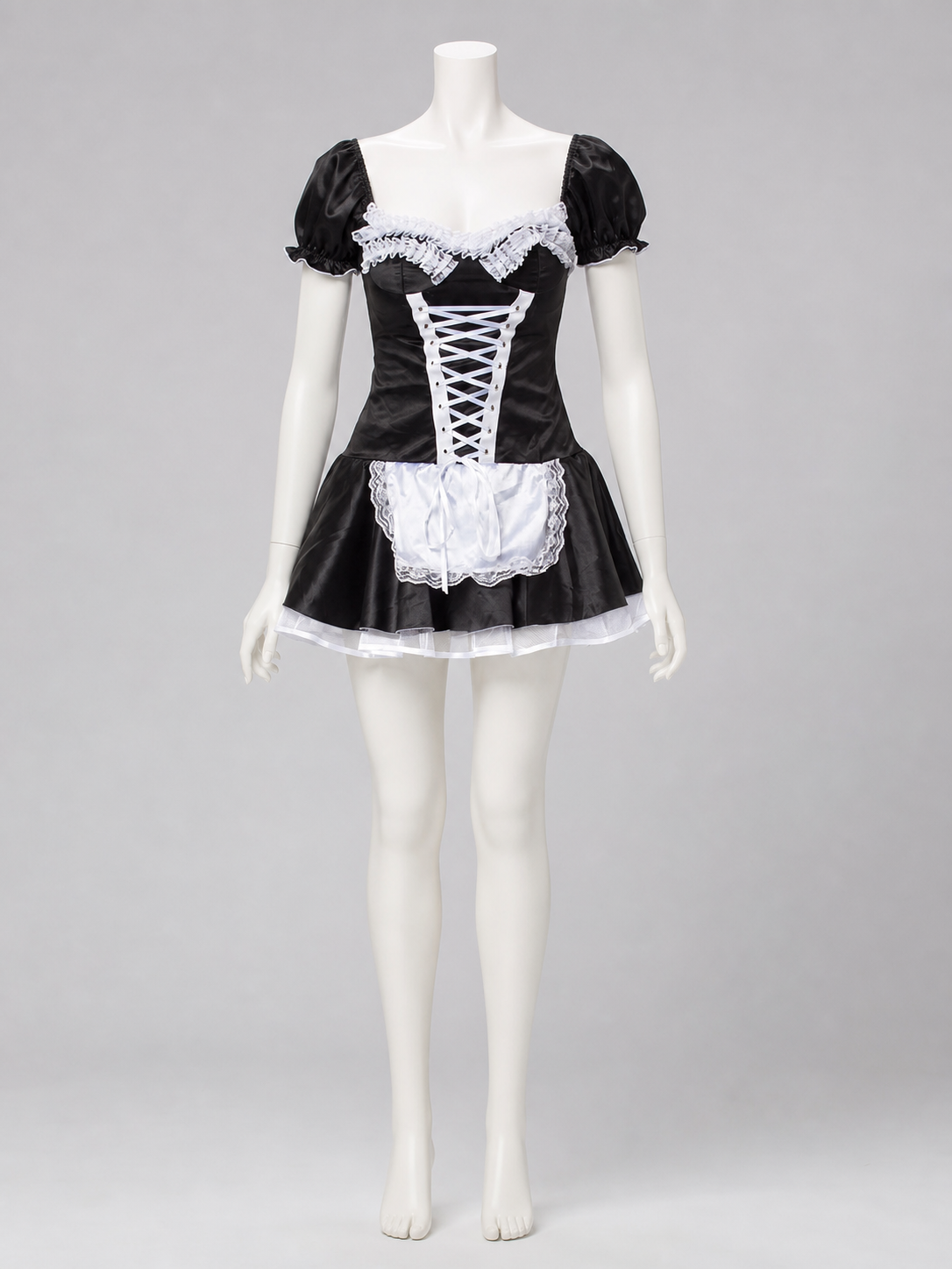 Black-and-White Cosplay Costume for Stage Performances