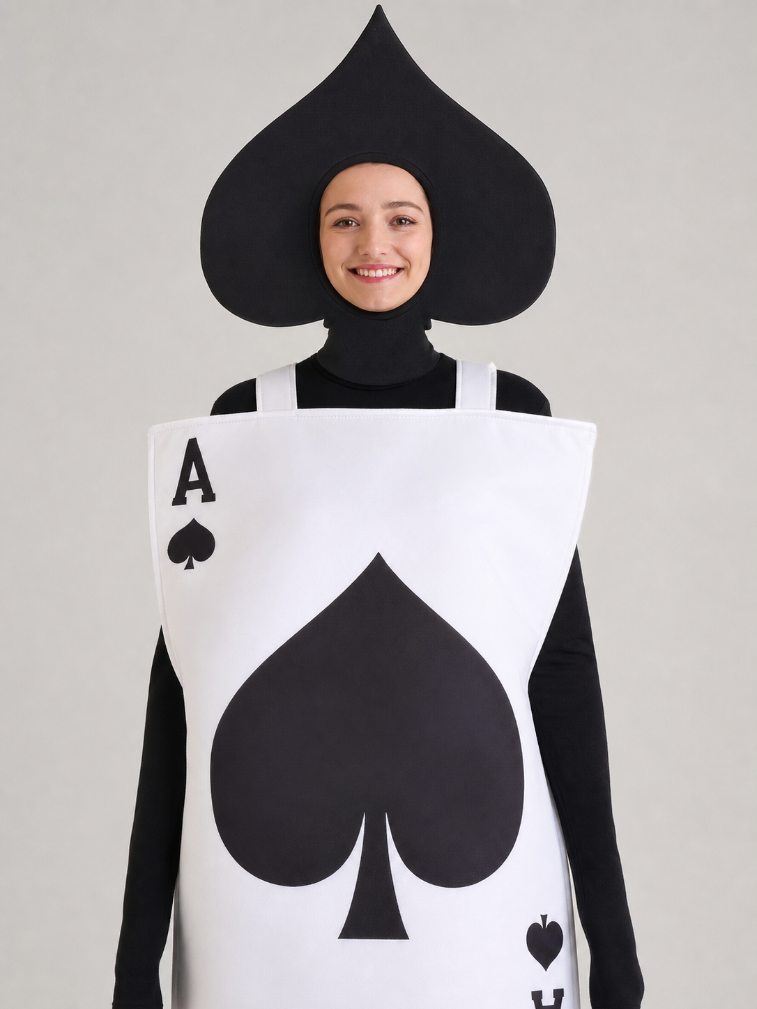 Ace of Spades Playing Card Costume for Performances