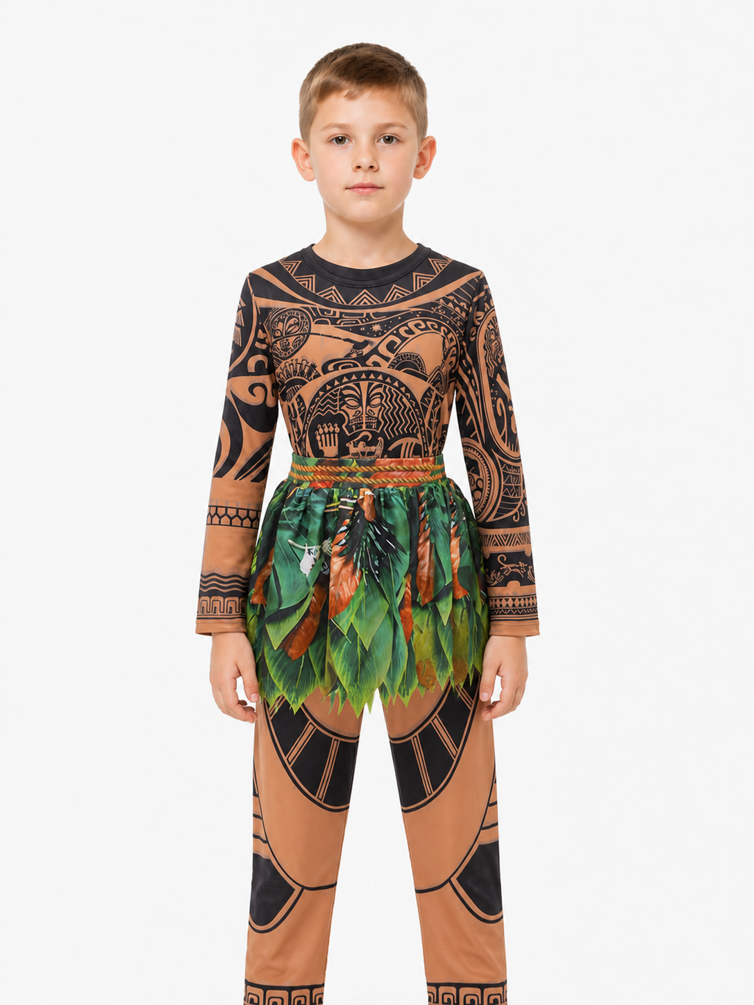 Maui Costume with Tattoo Design and Leaf Skirt Costumes detail 3