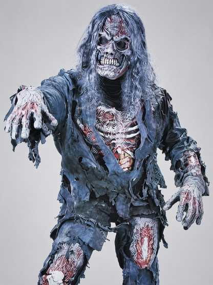 Zombie Costume with Mask and Gloves