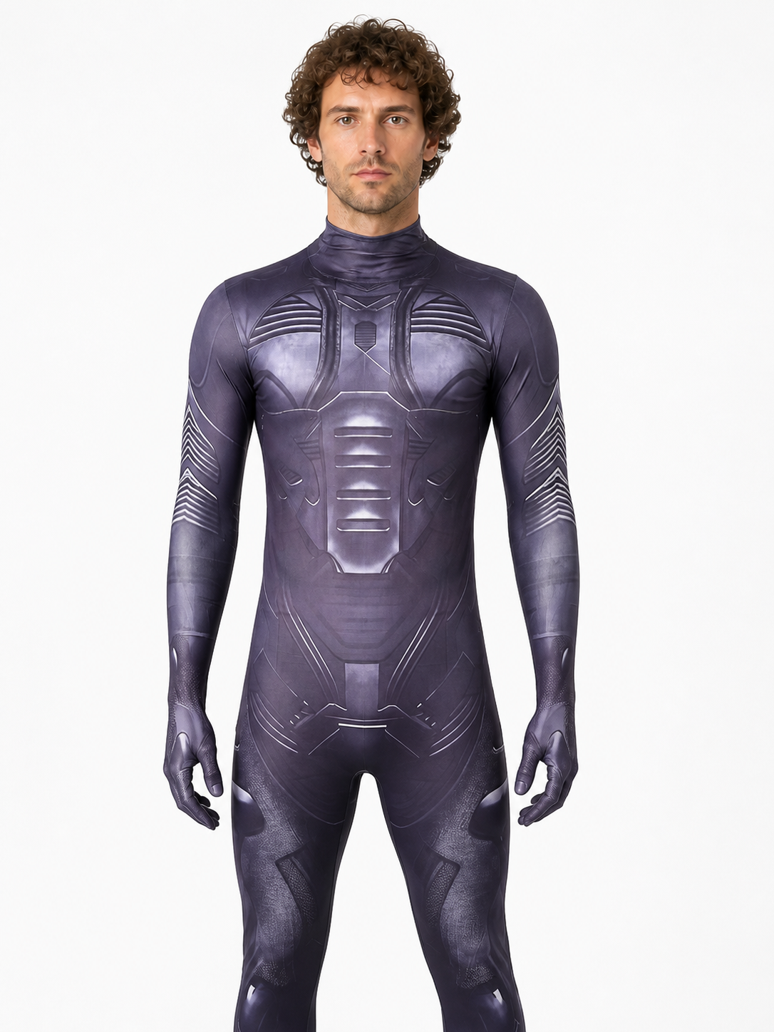 Dune Cosplay Jumpsuit with a High Collar Costumes detail 3