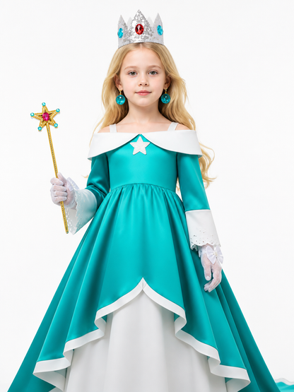 Rosalina Children's Carnival Costume with Crown Costume Headwear detail 3