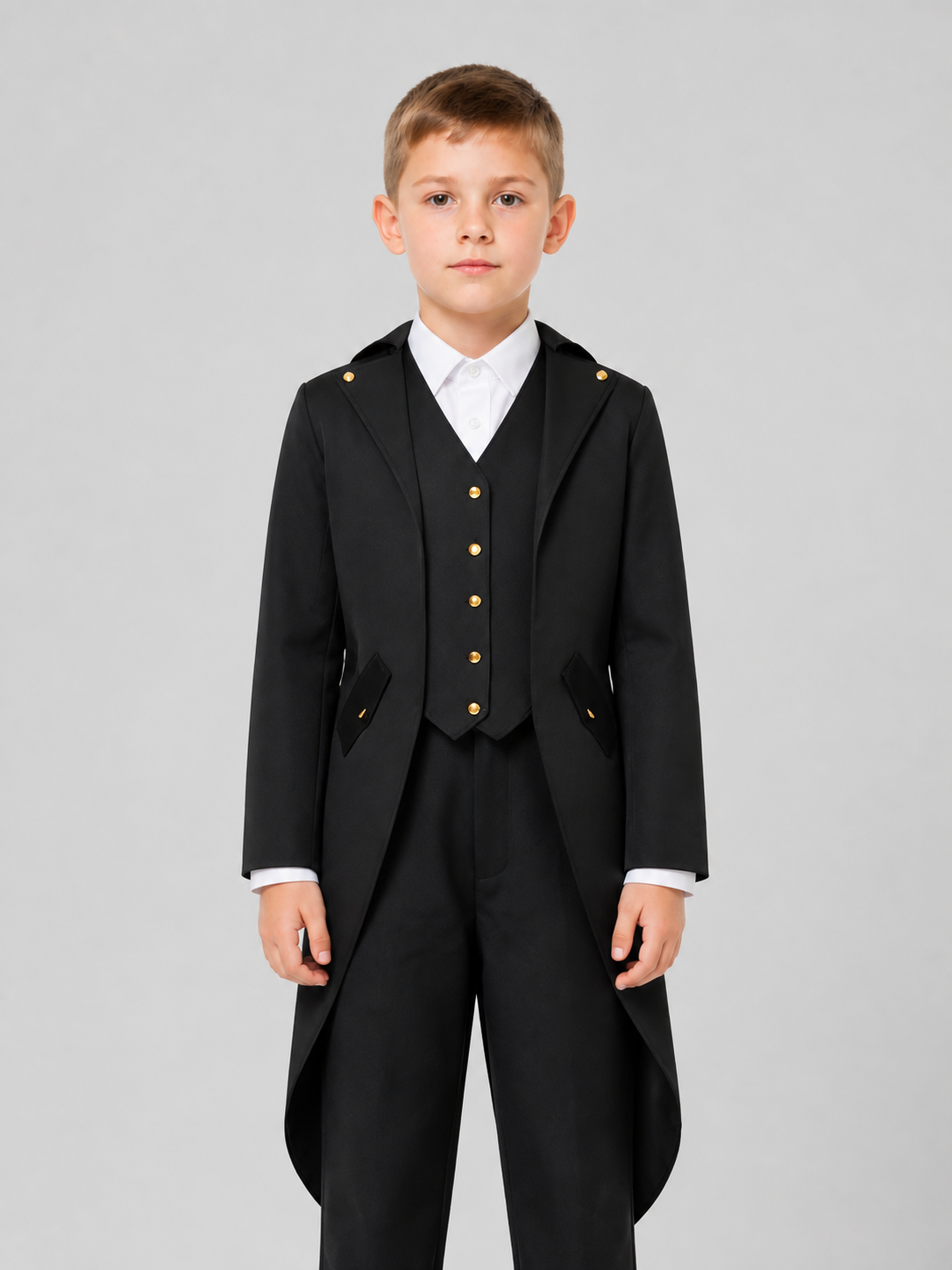Tailcoat jacket with tails, long sleeves, and lapels product detail 3