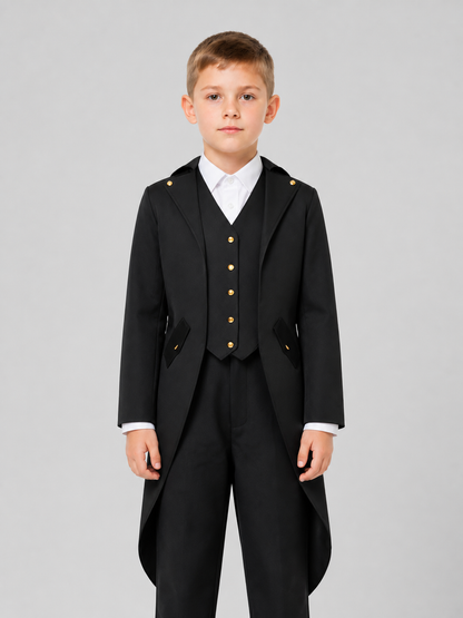 Tailcoat jacket with tails, long sleeves, and lapels product detail 3