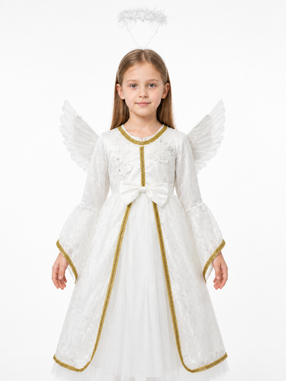 Angel Costume Dress with Wings and Halo Costume Dresses detail 2