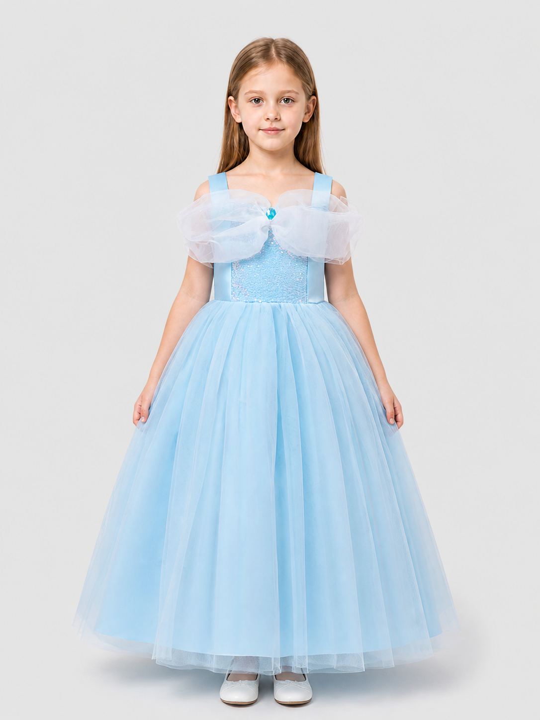 Cinderella Princess Costume Dress with Sequins Costume Dresses detail 3