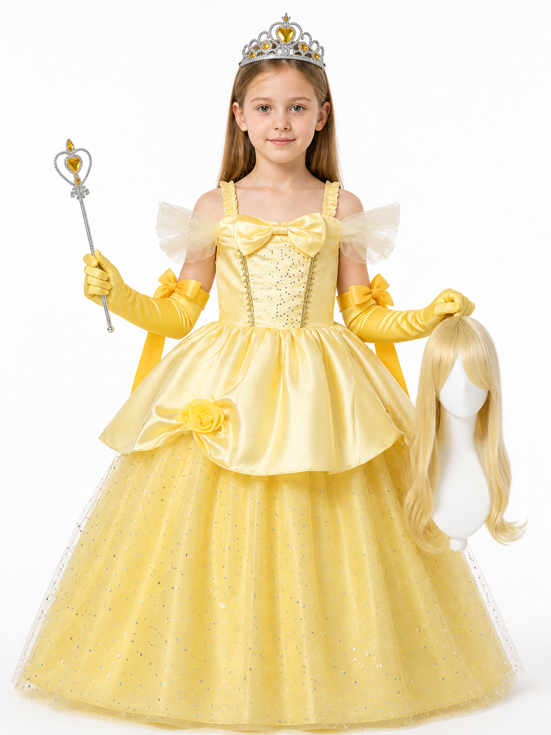 Children's Princess Costume with Glitter Costumes detail 3