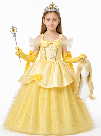 Children's Princess Costume with Glitter Costumes detail 3