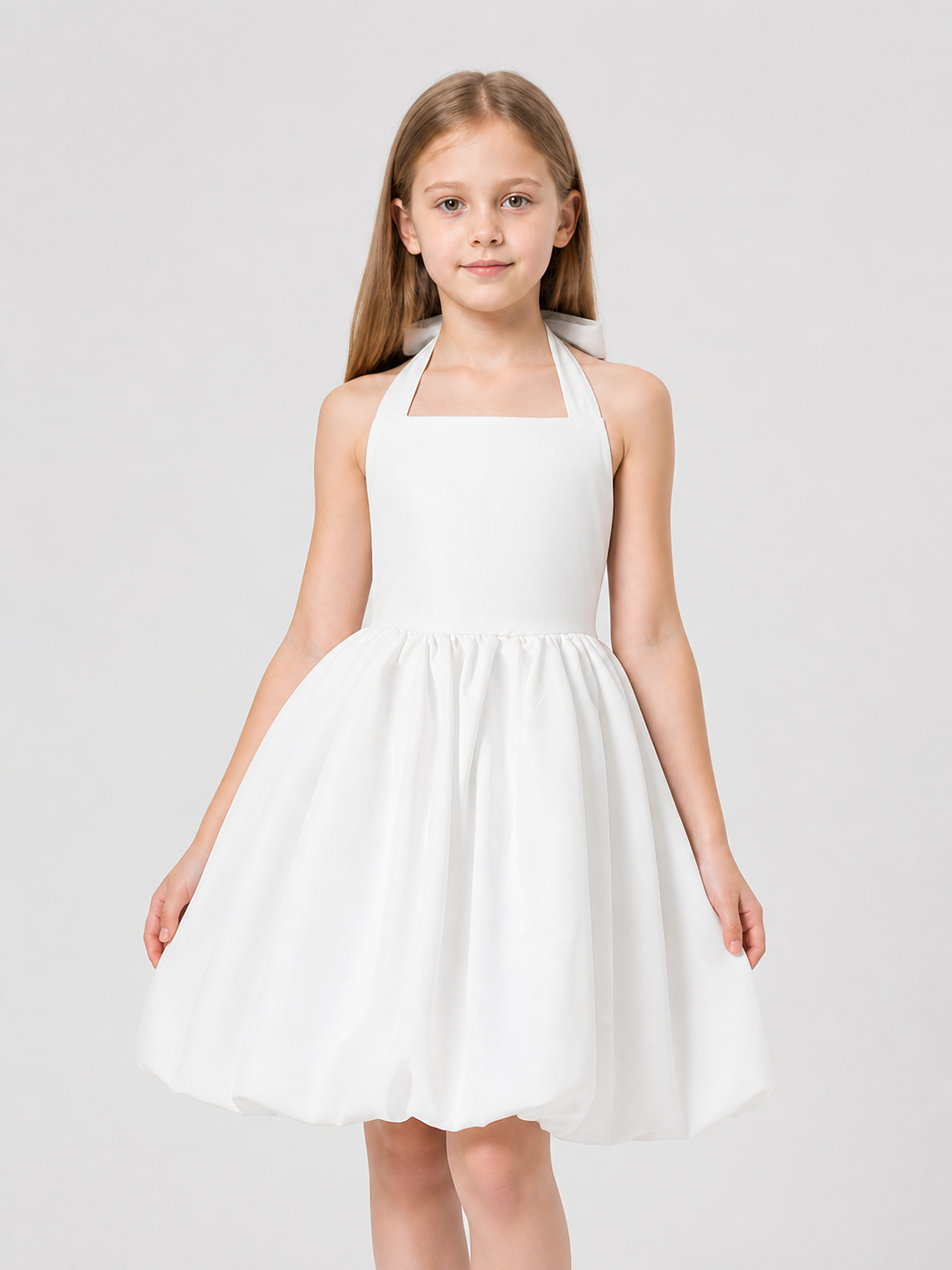 Dressy Dress with Neck Ties, Bow, and Full Skirt Costume Dresses detail 3