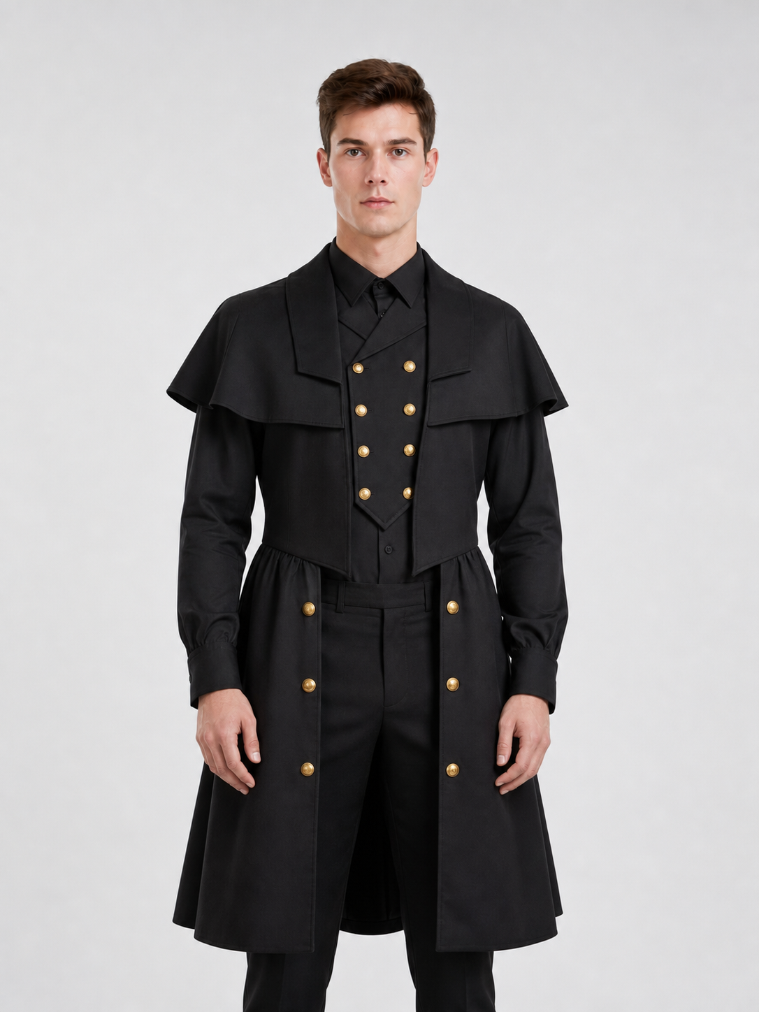 Black Plague Doctor Costume for Cosplay