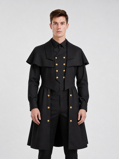 Black Plague Doctor Costume for Cosplay