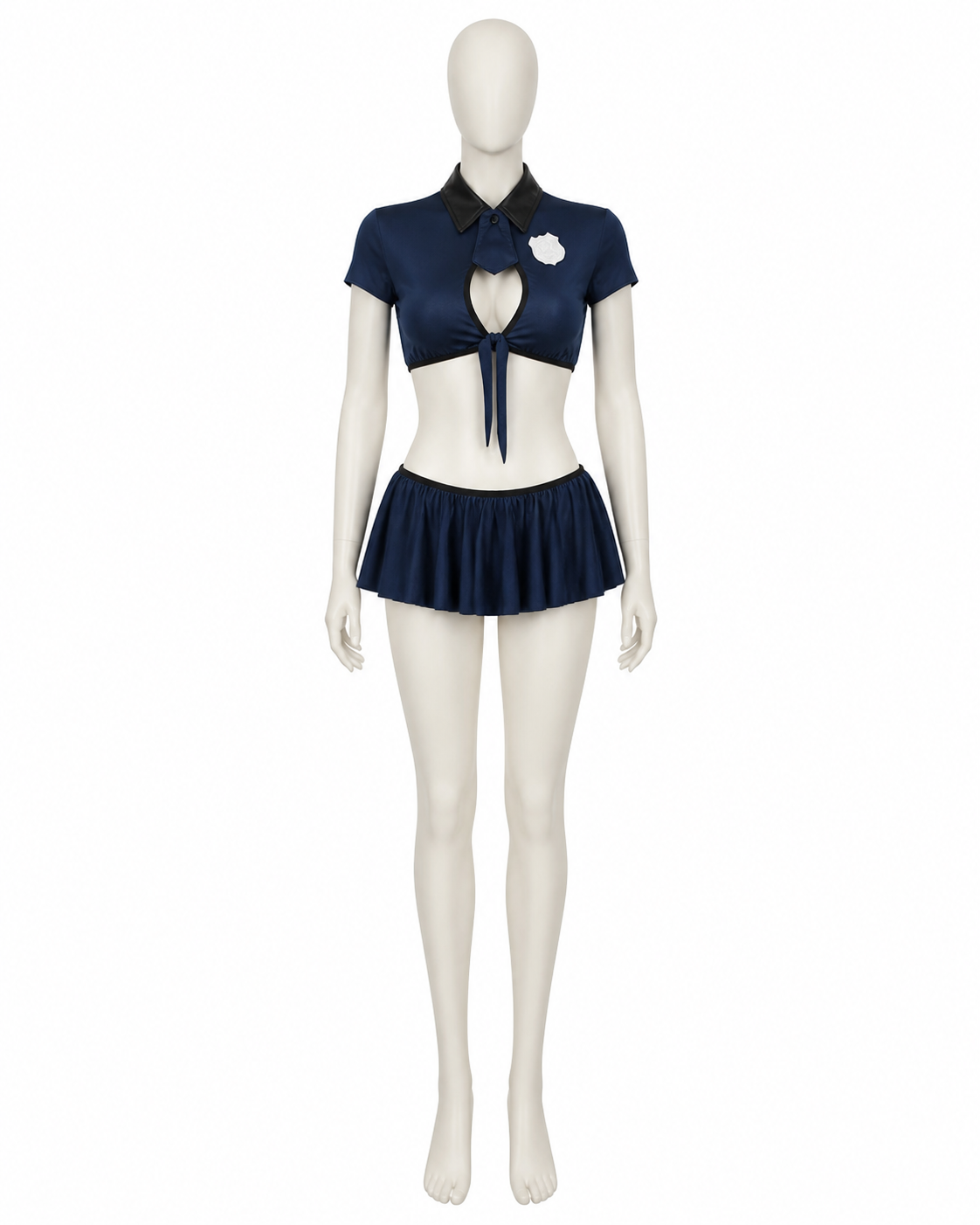 Police Costume with Short Top and Skirt Costumes detail 3