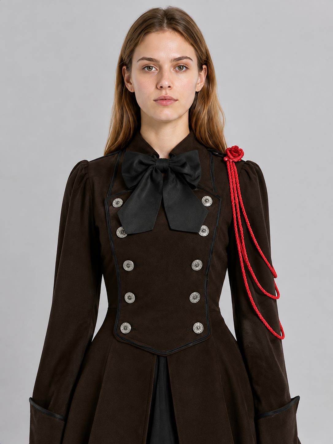 Gothic Cosplay Dress with a Tiered Skirt Costume Dresses detail 2